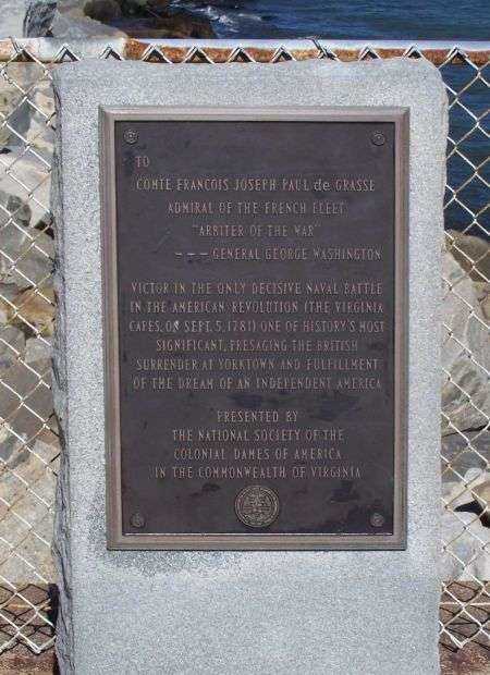 TRIBUTE TO ADMIRAL DE GRASSE WAR MEMORIAL