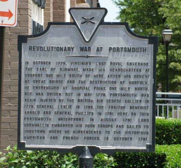 REVOLUTIONARY WAR AT PORTSMOUTH WAR MEMORIAL MARKER