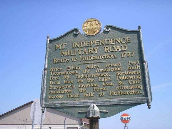 MT. INDEPENDENCE MILITARY ROAD MEMORIAL MARKER