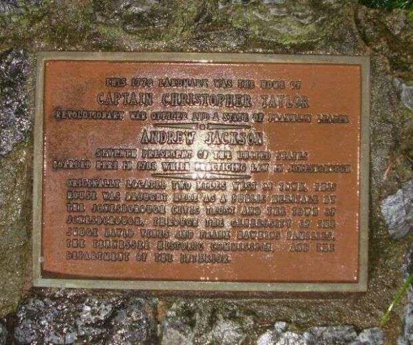 CAPTAIN CHRISTOPHER TAYLOR REVOLUTIONARY WAR MEMORIAL PLAQUE