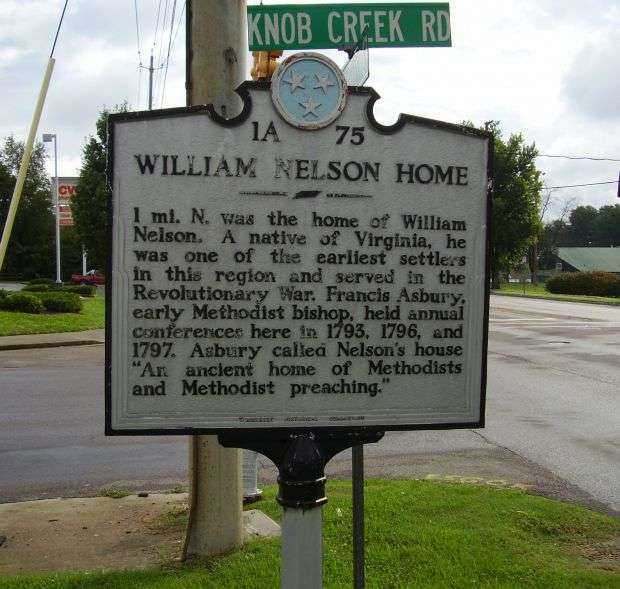 WILLIAM NELSON HOME REVOLUTIONARY SOLDIERS MEMORIAL MARKER