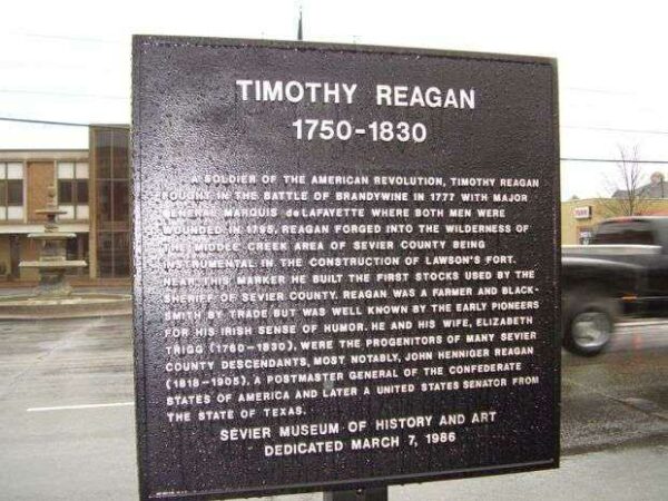 TIMOTHY REGAN REVOLUTIONARY SOLDIER MEMORIAL MARKER