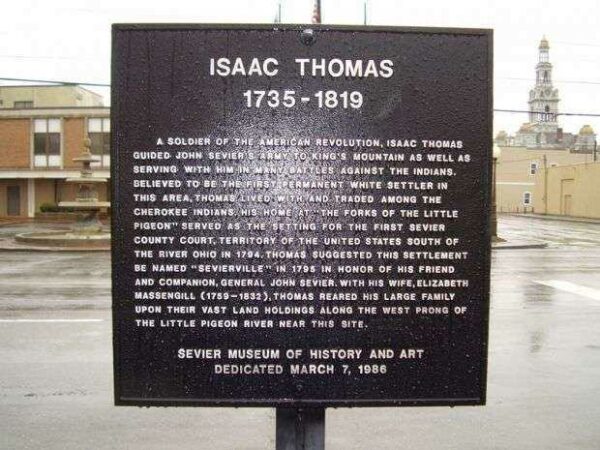 ISAAC THOMAS REVOLUTIONARY SOLDIER MEMORIAL MARKER