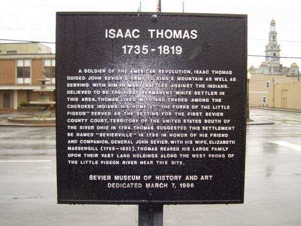 ISAAC THOMAS REVOLUTIONARY SOLDIER MEMORIAL MARKER
