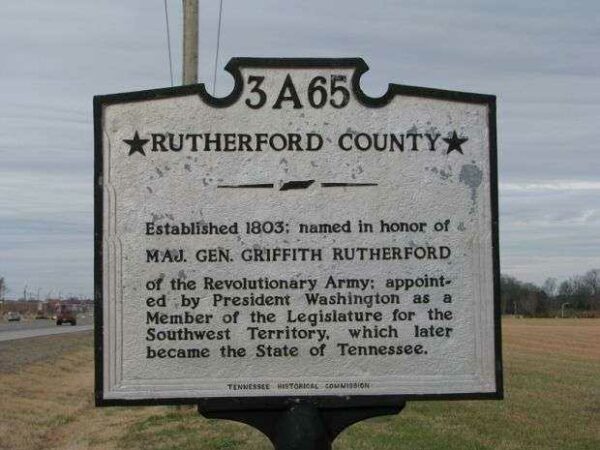 RUTHERFORD COUNTY REVOLUTIONARY WAR MEMORIAL MARKER