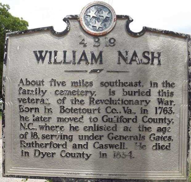 WILLIAM NASH REVOLUTIONARY SOLDIER MEMORIAL MARKER