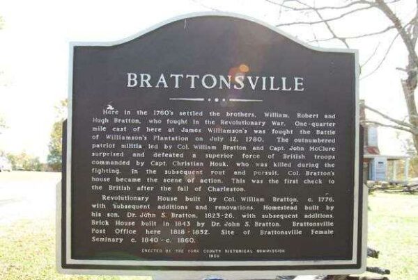 BRATTONSVILLE REVOLUTIONARY WAR MEMORIAL MARKER