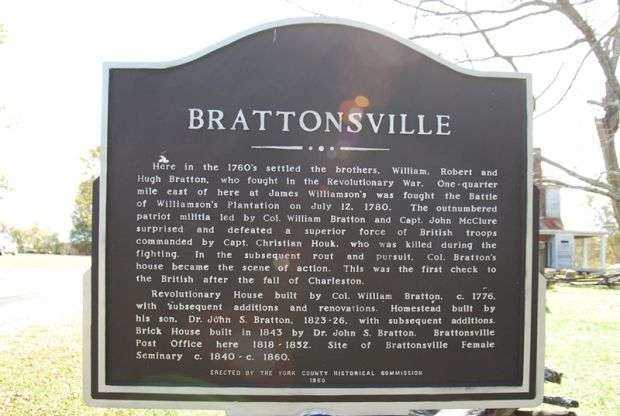 BRATTONSVILLE REVOLUTIONARY WAR MEMORIAL MARKER