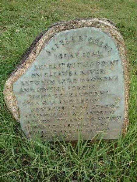 BATTLE OF BIGGER’S FERRY 1780 REVOLUTIONARY WAR MEMORIAL