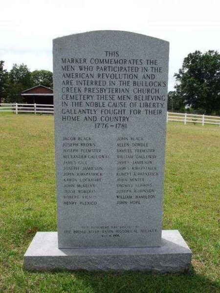 BULLOCK CREEK REVOLUTIONARY WAR MEMORIAL