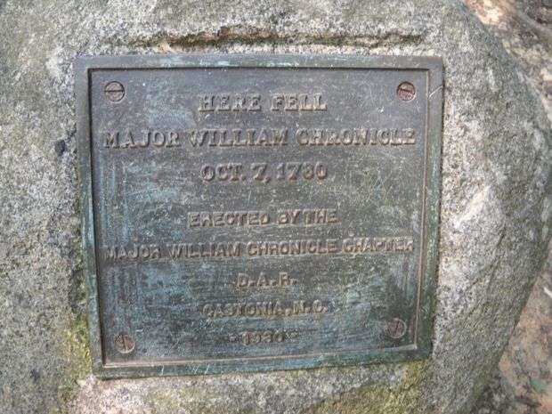 MAJOR WILLIAM CHRONICLE REVOLUTIONARY WAR MEMORIAL