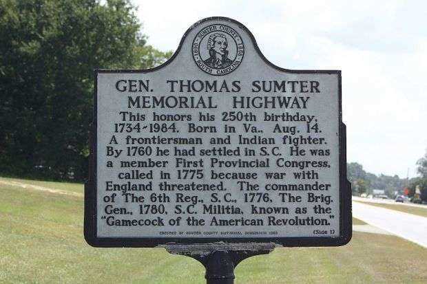 GEN. THOMAS SUMTER MEMORIAL HIGHWAY SIDE 1
