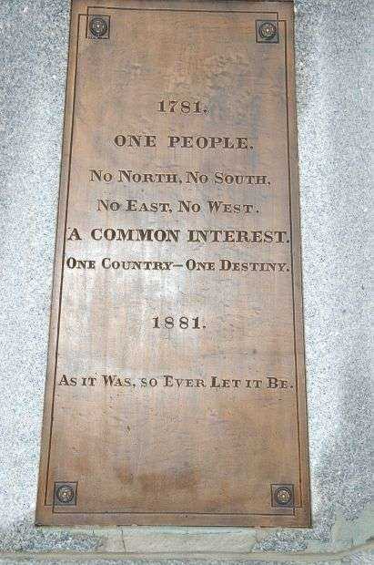 DANIEL MORGAN REVOLUTIONARY WAR MEMORIAL PLAQUE II