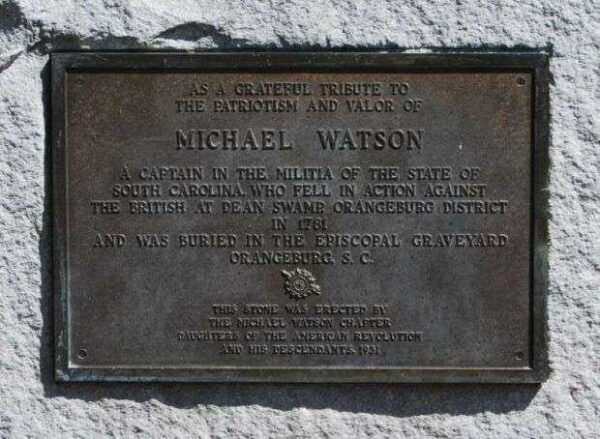CAPTAIN MICHAEL WATSON REVOLUTIONARY SOLDIER MEMORIAL