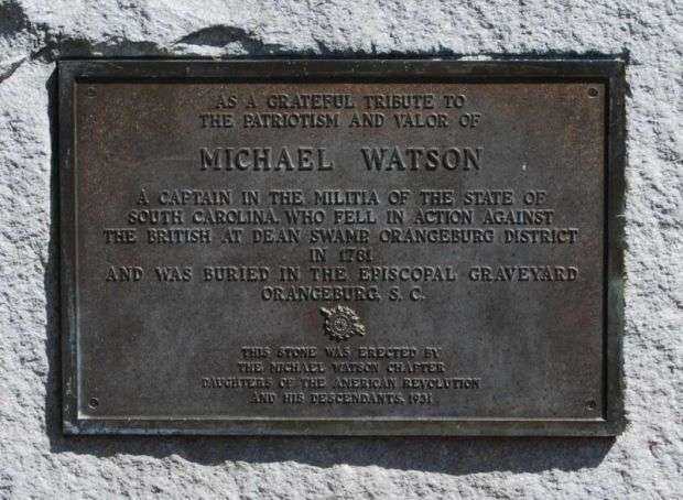 CAPTAIN MICHAEL WATSON REVOLUTIONARY SOLDIER MEMORIAL