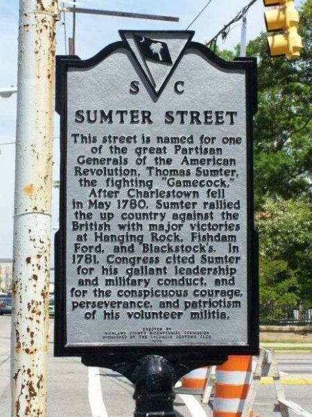 SUMTER STREET REVOLUTIONARY WAR MEMORIAL MARKER II