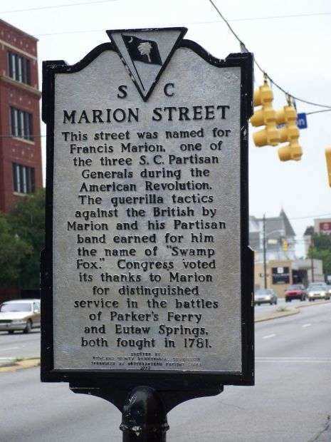 MARION STREET REVOLUTIONARY WAR MEMORIAL MARKER