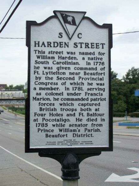 HARDEN STREET REVOLUTIONARY WAR MEMORIAL MARKER