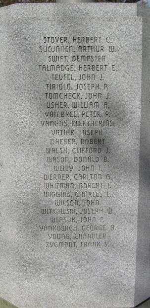 GREENWICH WAR VETERANS MEMORIAL FLAGPOLE PANEL G