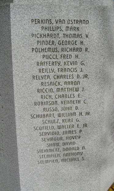 GREENWICH WAR VETERANS MEMORIAL FLAGPOLE PANEL F