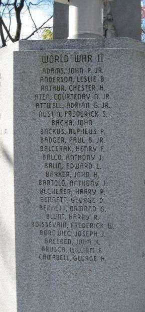 GREENWICH WAR VETERANS MEMORIAL FLAGPOLE PANEL A