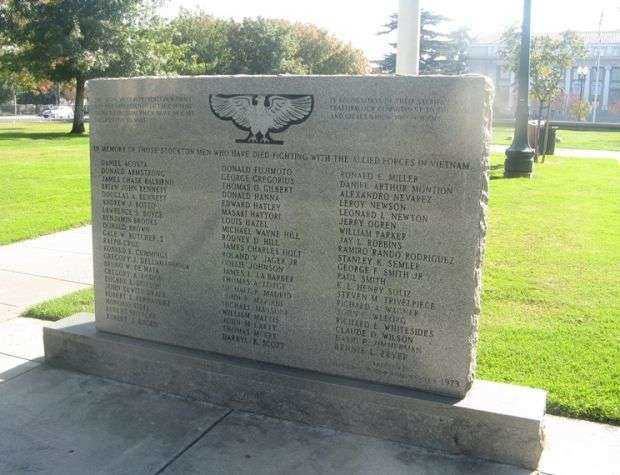 STOCKTON VIETNAM WAR MEMORIAL