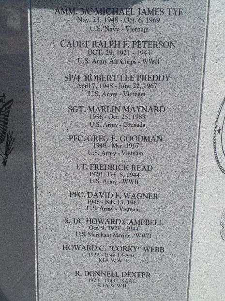 VICTORVILLE VETERANS WAR MEMORIAL HONOR PANEL A