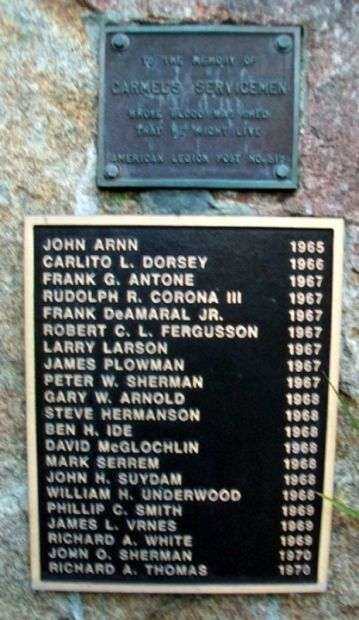 CARMEL’S VIETNAM WAR MEMORIAL