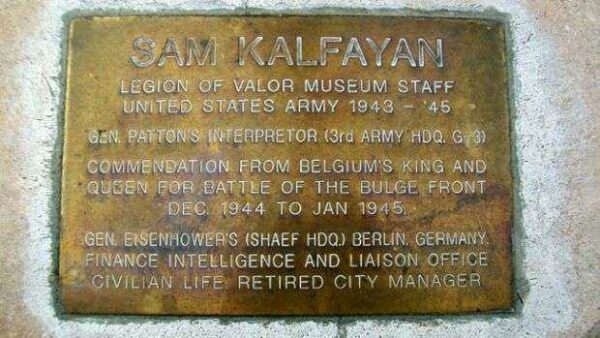 FRESNO CORRIDOR OF FLAGS VETERANS MEMORIAL PLAQUE VI