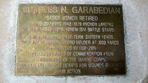 FRESNO CORRIDOR OF FLAGS VETERANS MEMORIAL PLAQUE IV