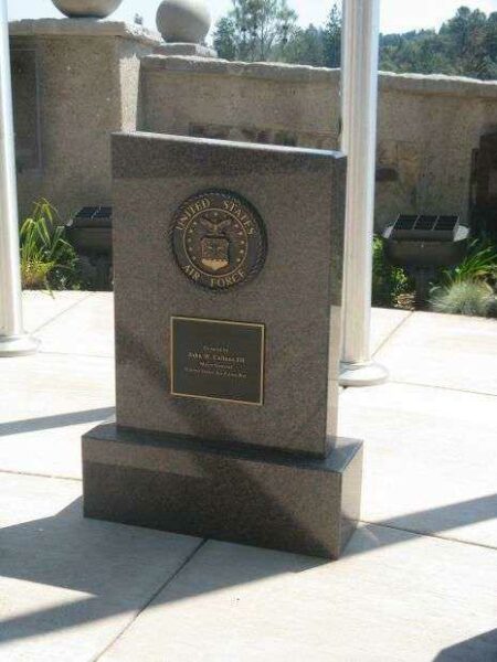EL DORADO COUNTY VETERANS MONUMENT US AIR FORCE STONE