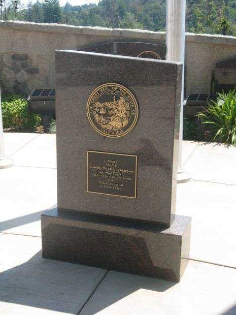 EL DORADO COUNTY VETERANS MONUMENT CALIFORNIA NATIONAL GUARD STONE