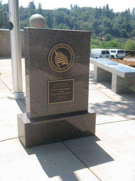 EL DORADO COUNTY VETERANS MONUMENT VETERANS ORGANIZATIONS STONE