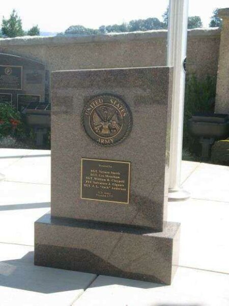 EL DORADO COUNTY VETERANS MONUMENT US ARMY STONE