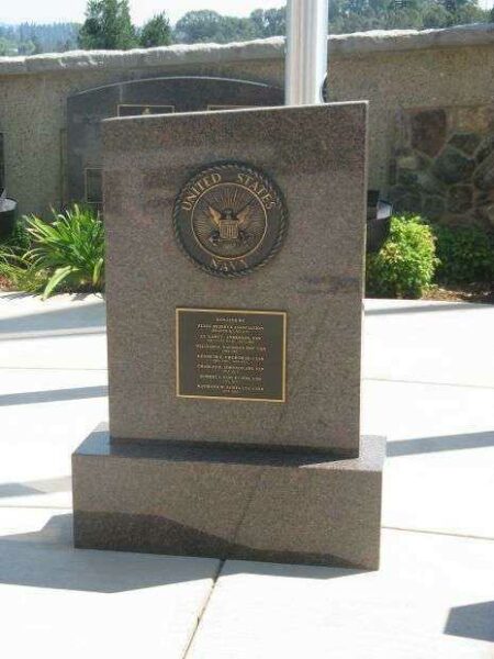 EL DORADO COUNTY VETERANS MONUMENT US NAVY STONE