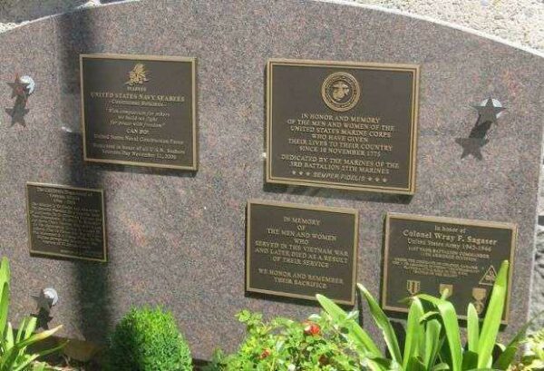 EL DORADO COUNTY VETERANS MONUMENT WALL OF PLAQUES A