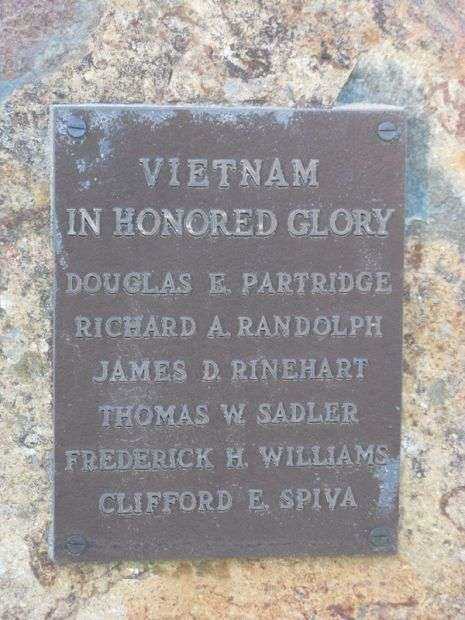 AMADOR COUNTY WAR MEMORIAL VIETNAM WAR PLAQUE