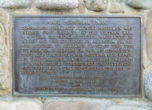 MAPE MEMORIAL PARK PLAQUE