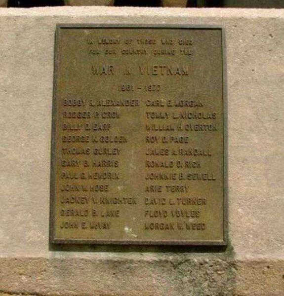 MORGAN COUNTY VIETNAM WAR MEMORIAL