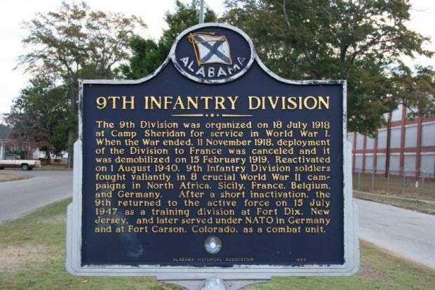 9TH INFANTRY DIVISION WAR MEMORIAL MARKER