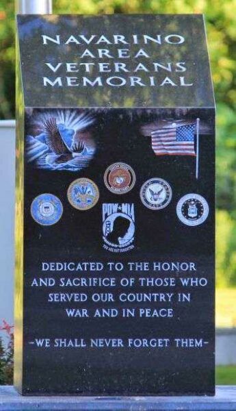 NAVARINO AREA VETERANS MEMORIAL