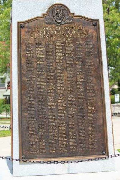 WASHINGTON COUNTY WORLD WAR I MEMORIAL PLAQUE C