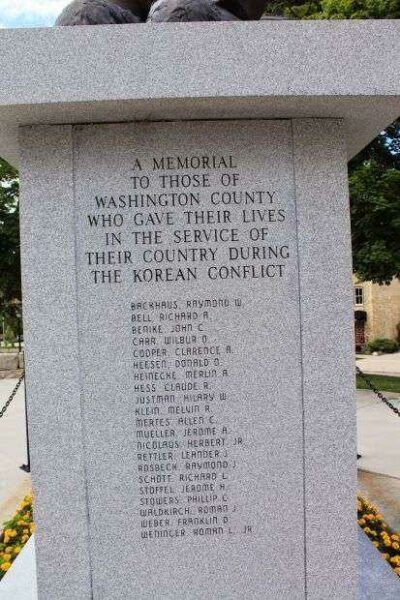 WASHINGTON COUNTY VETERANS MEMORIAL HONOR STONE C