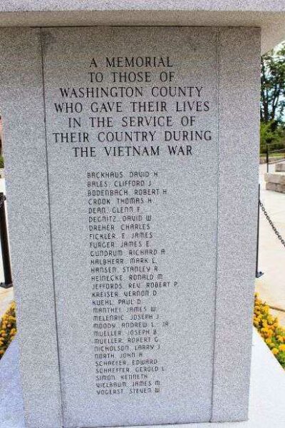 WASHINGTON COUNTY VETERANS MEMORIAL HONOR STONE A
