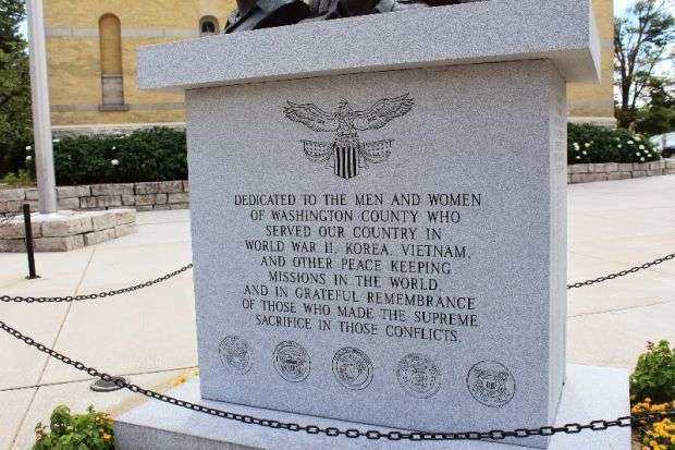 WASHINGTON COUNTY VETERANS MEMORIAL DEDICATION STONE