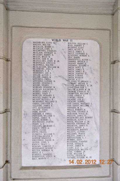 ETOWAH COUNTY WAR MEMORIAL PLAQUE III