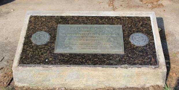 WAUSHARA COUNTY 155MM HOWITZER VETERANS CANNON PLAQUE