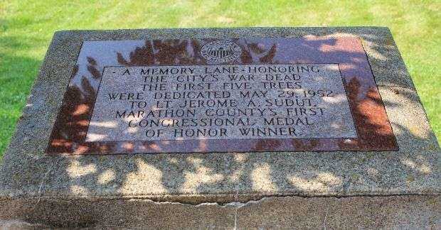 A MEMORY LANE DEDICATED TO LT. JEROME A. SUDUT MEMORIAL TREES PLAQUE