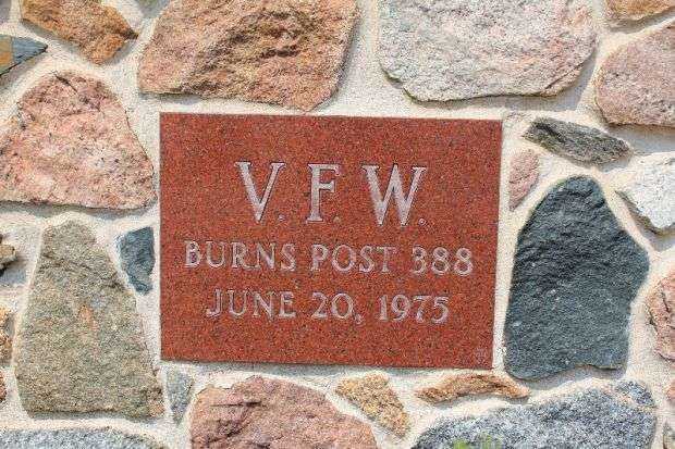 V.F.W. POST 388 VETERANS MEMORIAL DEDICATION STONE