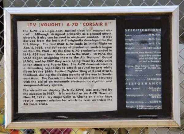 V.F.W. POST 388 VETERANS MEMORIAL AIRCRAFT PLAQUE